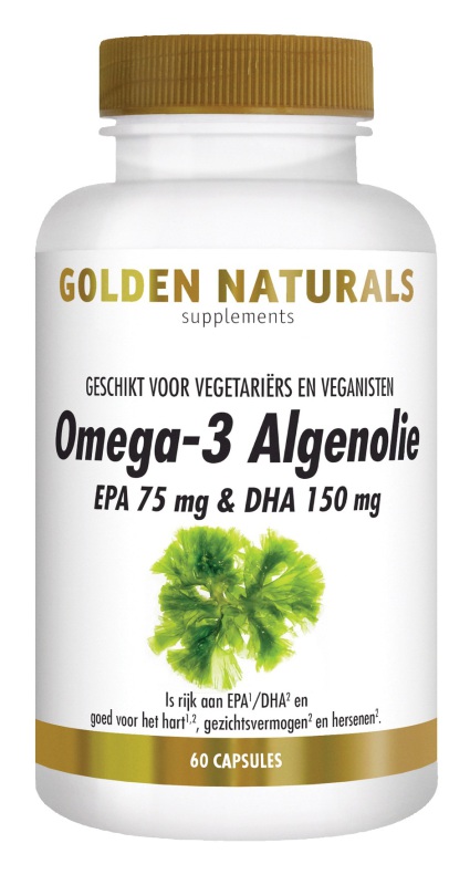 Golden Naturals Omega 3 algenolie 60 liquid capsules