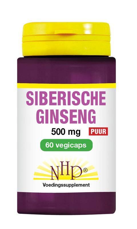 Nhp Siberische ginseng 500 mg puur 60 Vegicapsules