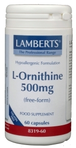 Lamberts L-ornithine 500 mg 60 vegetarische capsules