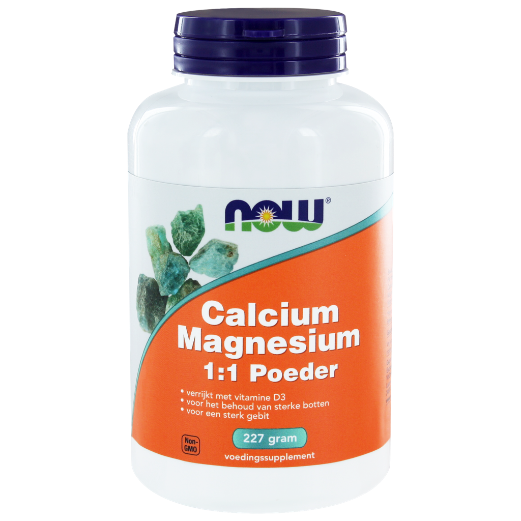 NOW Calcium & Magnesium 1:1 Poeder 227gr