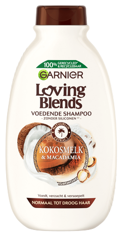 Garnier Loving blends shampoo kokosmelk & macadamia 300 ml