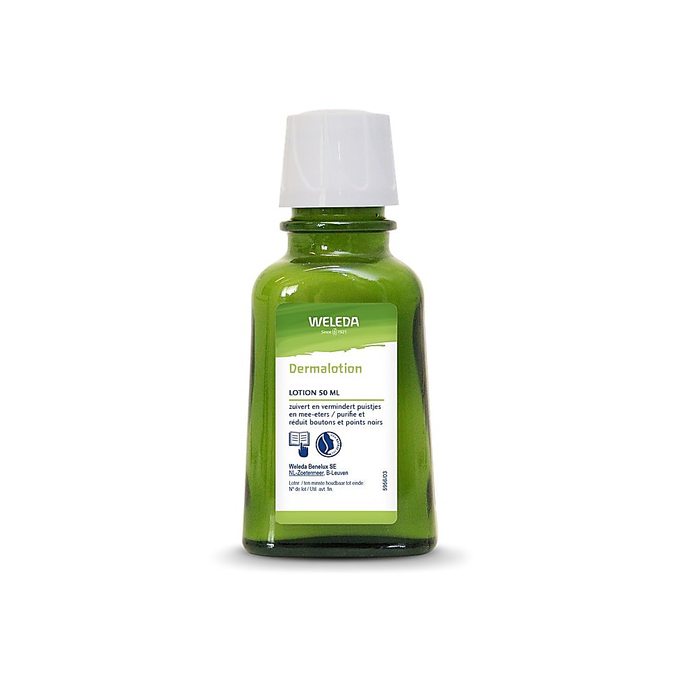 Weleda Dermalotion bij puistjes en mee-eters