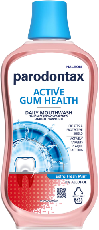 Parodontax Active gum health mondwater extra fresh mint voor gezond tandvlees 500 ML