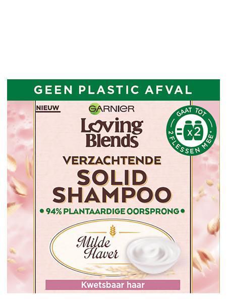 Garnier Loving blends shampoo bar haver 1 Stuks