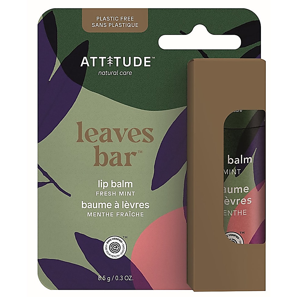 Attitude Leaves Bar Lippenbalsem Munt