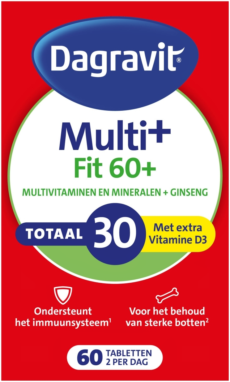 Dagravit Multi+ Fit 60+ Totaal 30 Tabletten