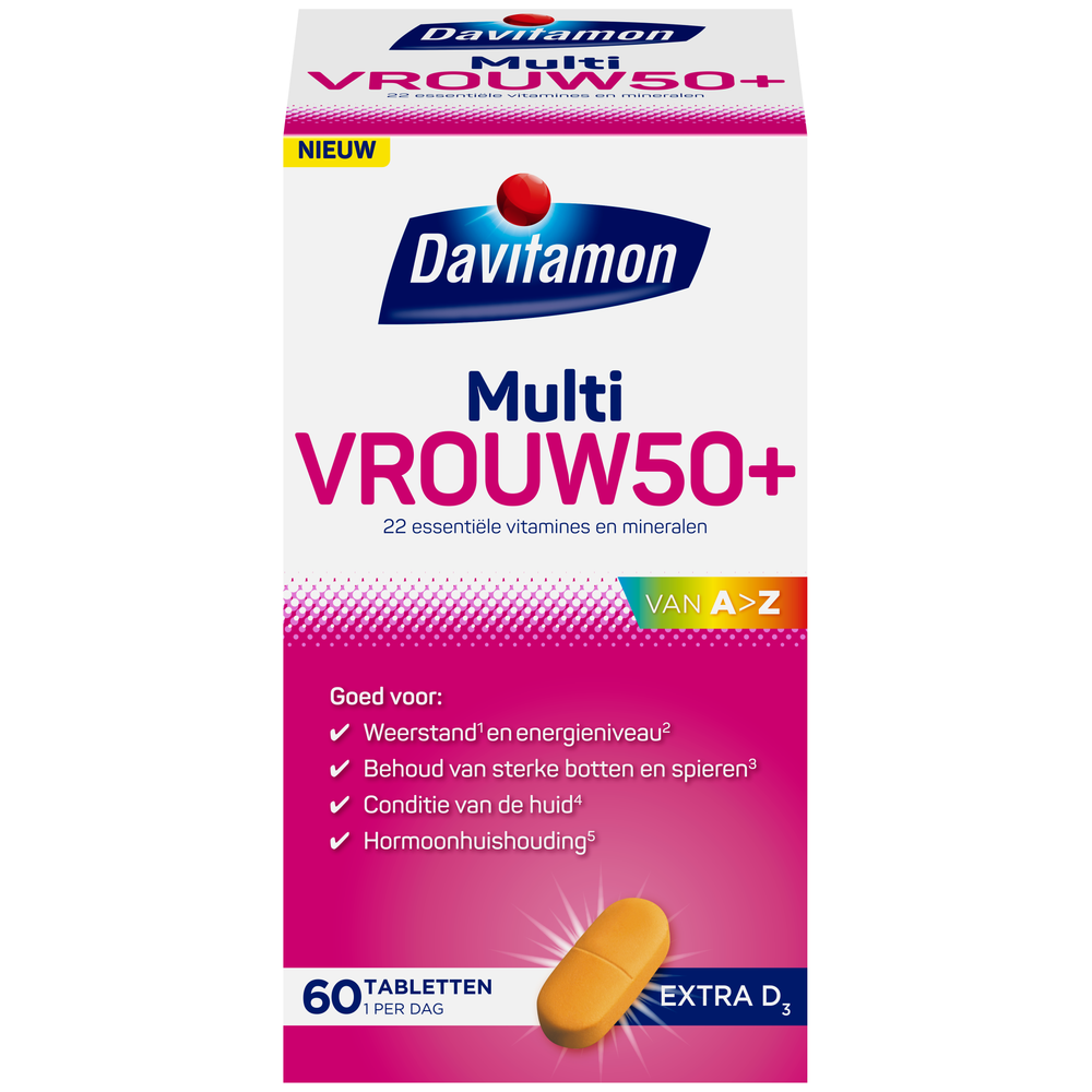 Davitamon Davita Multi Vrouw 50 Plus - extra D3