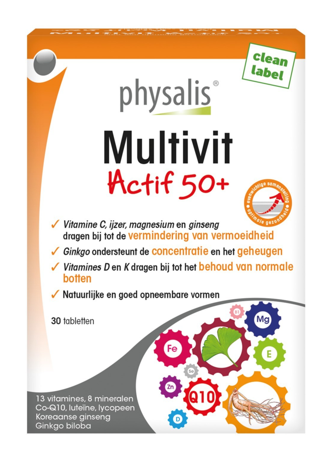 Physalis Multivit Actif 50+ Tabletten