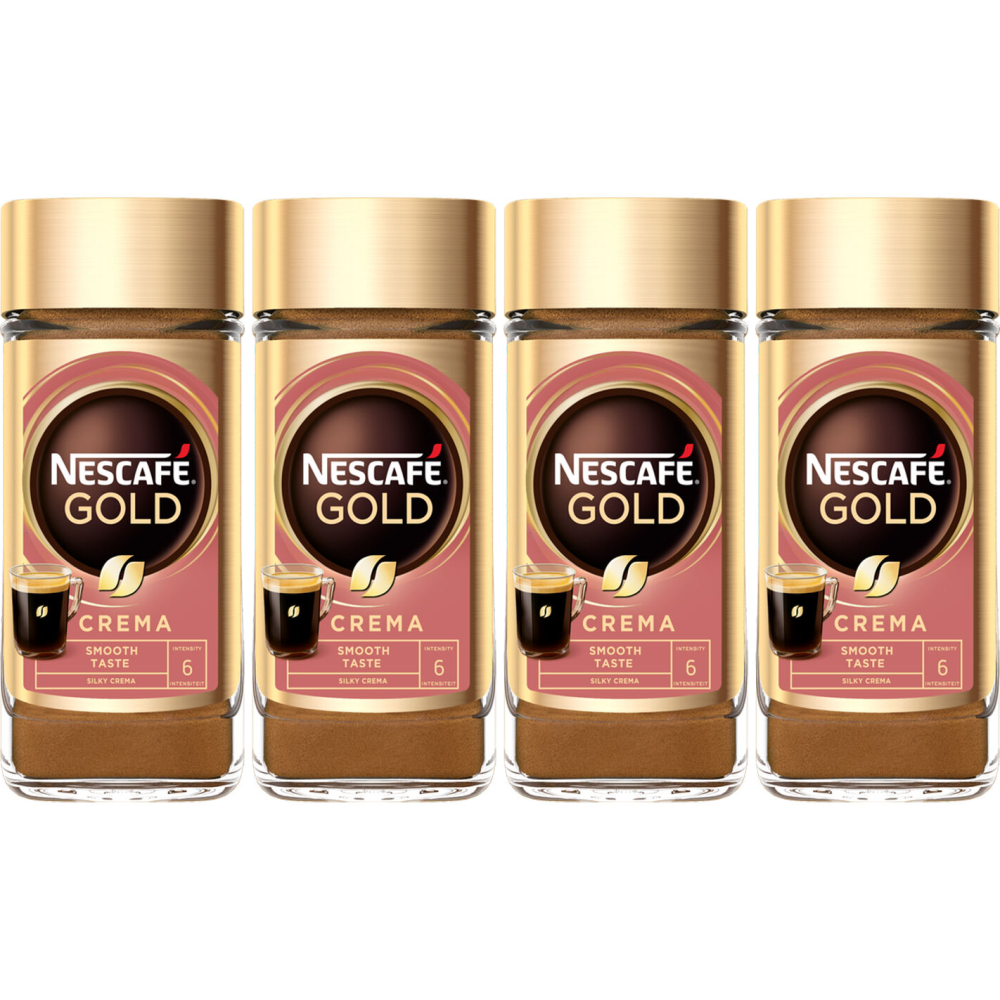 Nescafé  Gold Crema Oploskoffie - 4x 100g