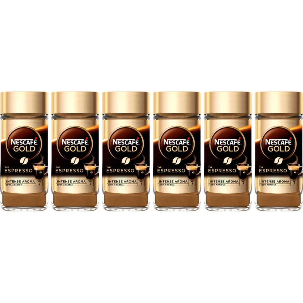 Nescafé  Gold Espresso Oploskoffie - 6x 100g