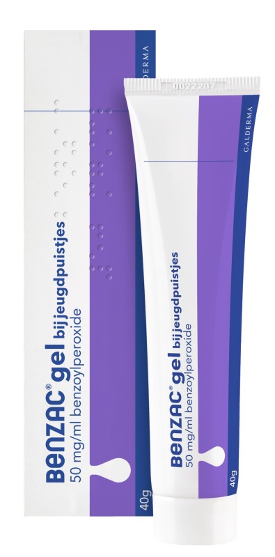 Benzac Gel 50mg/ml benzoylperoxide 40 gram