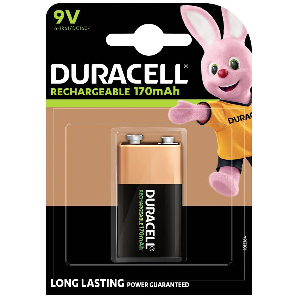 Duracell Oplaadbare 9V batterij (blok) Akku NiMH 8.4 V 170 mAh 1 stuk(s)
