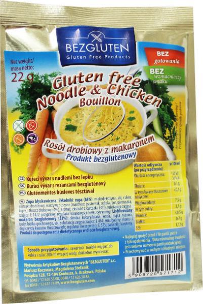 Bezgluten Kippensoep 20g