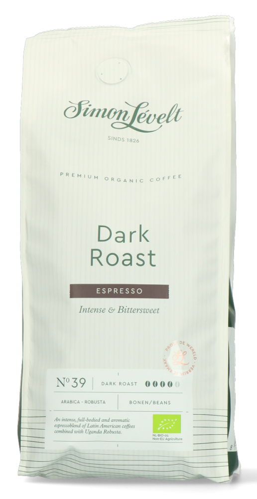 Simon Levelt Dark Roast Espresso Intense & Bittersweet No.74