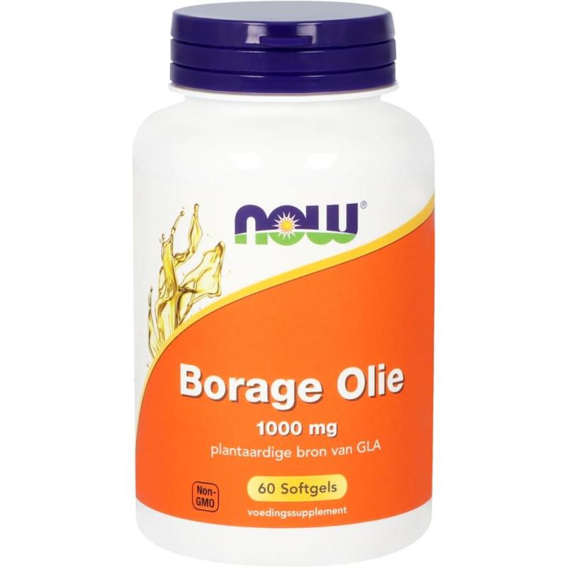 Now Borage olie 1000mg 60 softgels