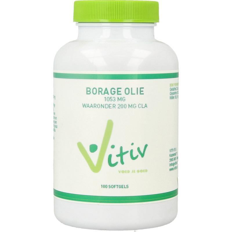 Vitiv Borage olie 100 Softgels