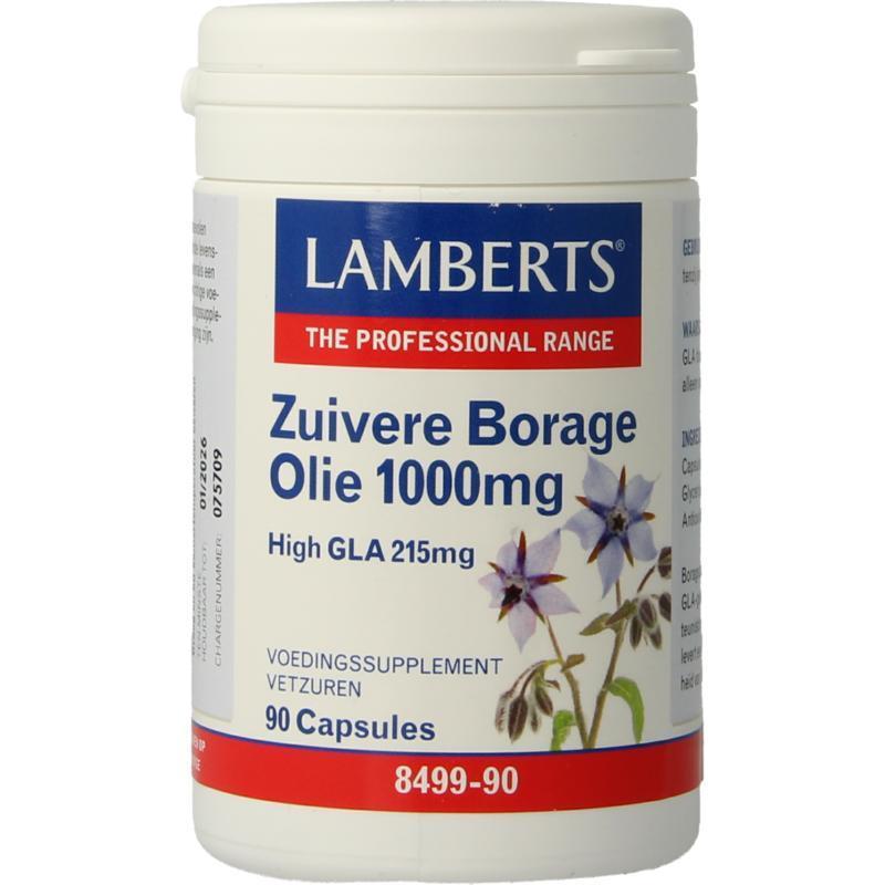 Lamberts Borageolie starflower 1000 mg 90 Vegan Capsules