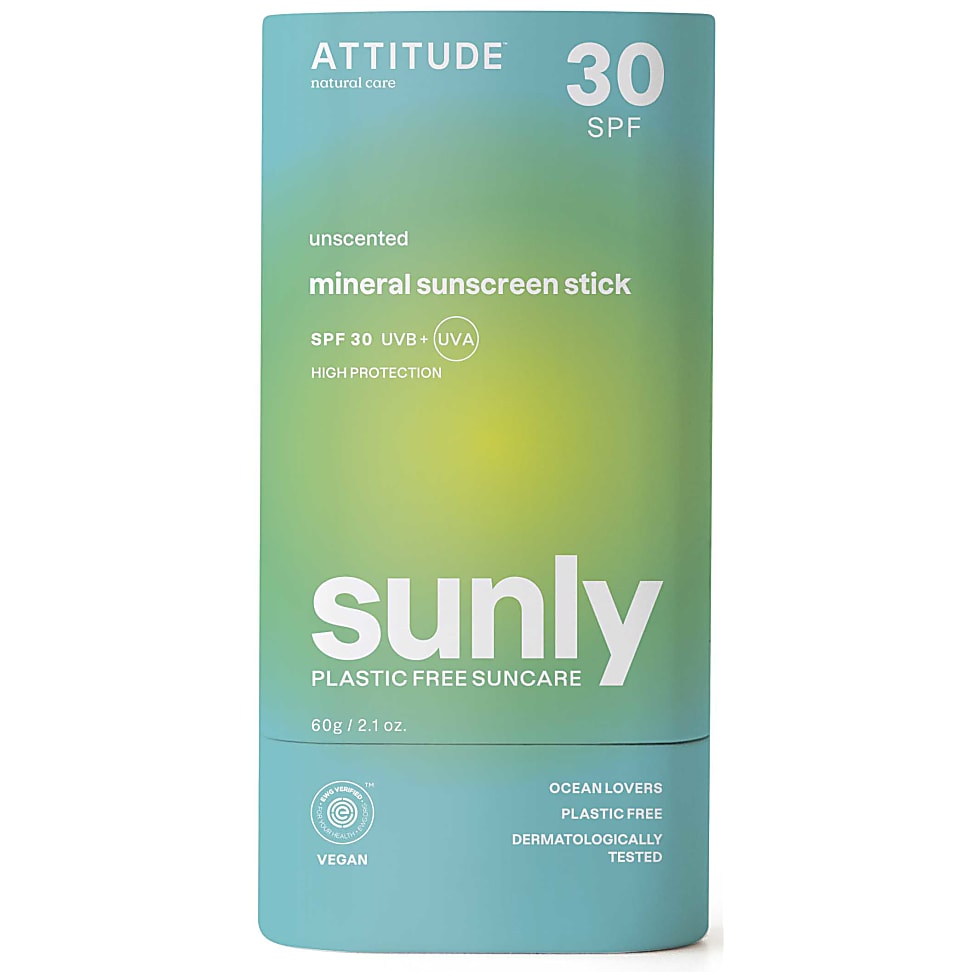 Attitude Sunly Zonnebrandstick SPF 30 - Parfumvrij