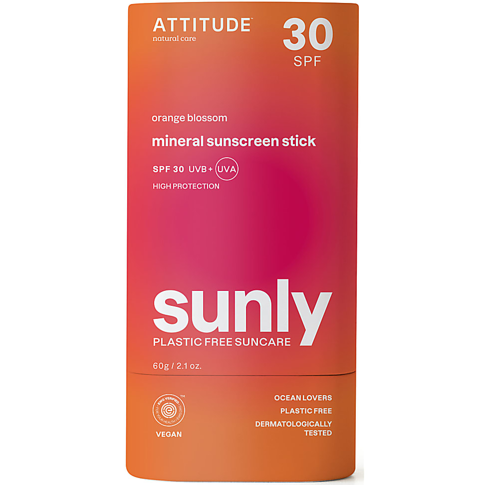 Attitude Sunly Zonnebrandstick SPF30 - Oranjebloesem