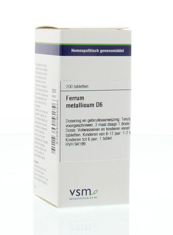VSM Ferrum metallicum d6 200tab