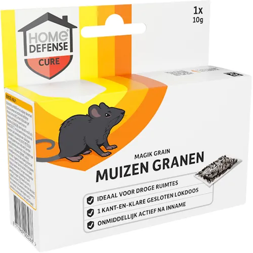 Home Defense Muizen Granen Alphachloralose 1 lokdoosje