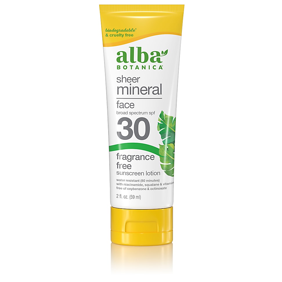 Alba Botanica Minerale Zonnebrandcreme Gezicht SPF30