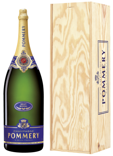 Pommery Brut Royal Salmanazar in Kist 900CL