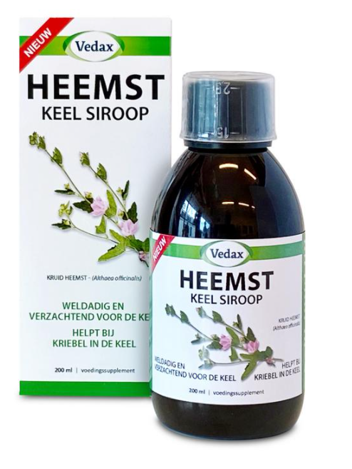 Vedax Heemst keel siroop 200ml