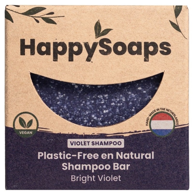 HappySoaps Shampoo bar bright violet 70gr