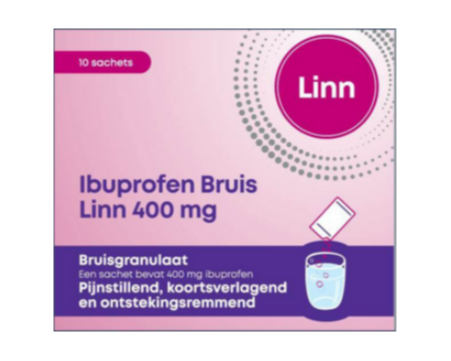 Linn Ibuprofen Bruis Sachets 400mg