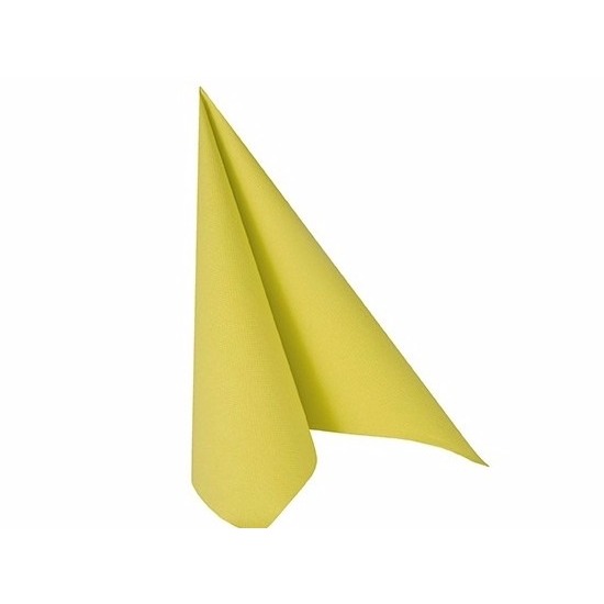 Merkloos Conpax Luxe servetten - Fel groen - 20x stuks - 33 x 33 cm - 3 laags papier - Tafel dekken -