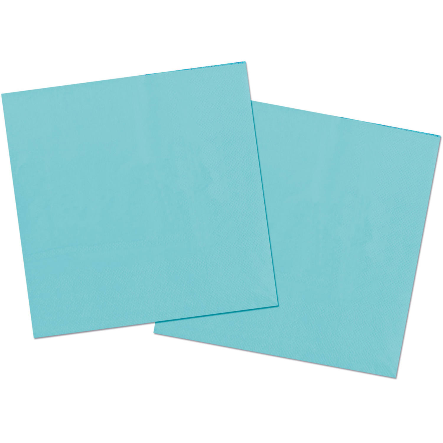 Folat Feest Servetten - 20x - blauw - 33 x 33 cm - papier - lunch/diner servetjes -