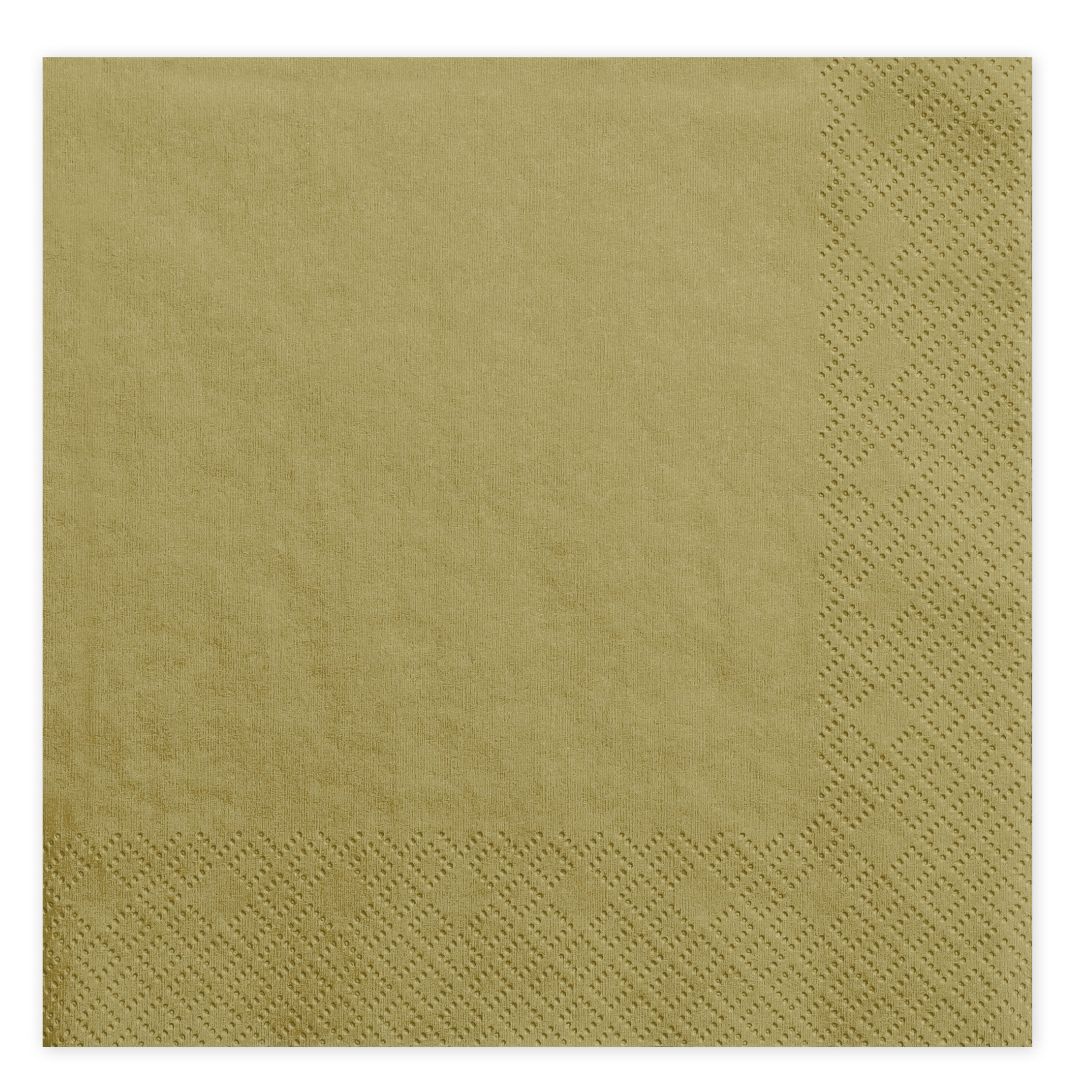 PartyDeco Tafel servetten - papier - goud - 33 cm - diner/lunch/verjaardag -