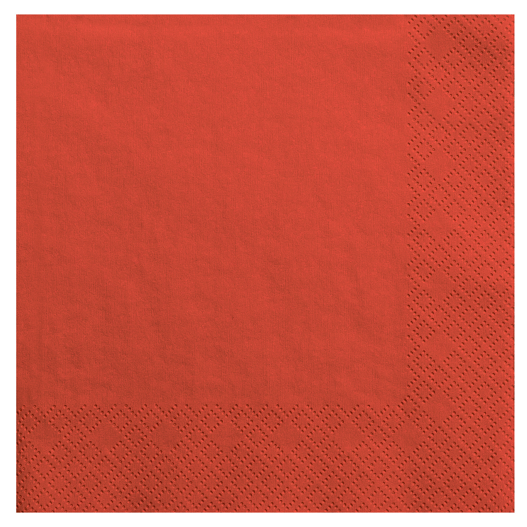 PartyDeco Tafel servetten - papier - rood - 33 cm - diner/lunch/verjaardag -