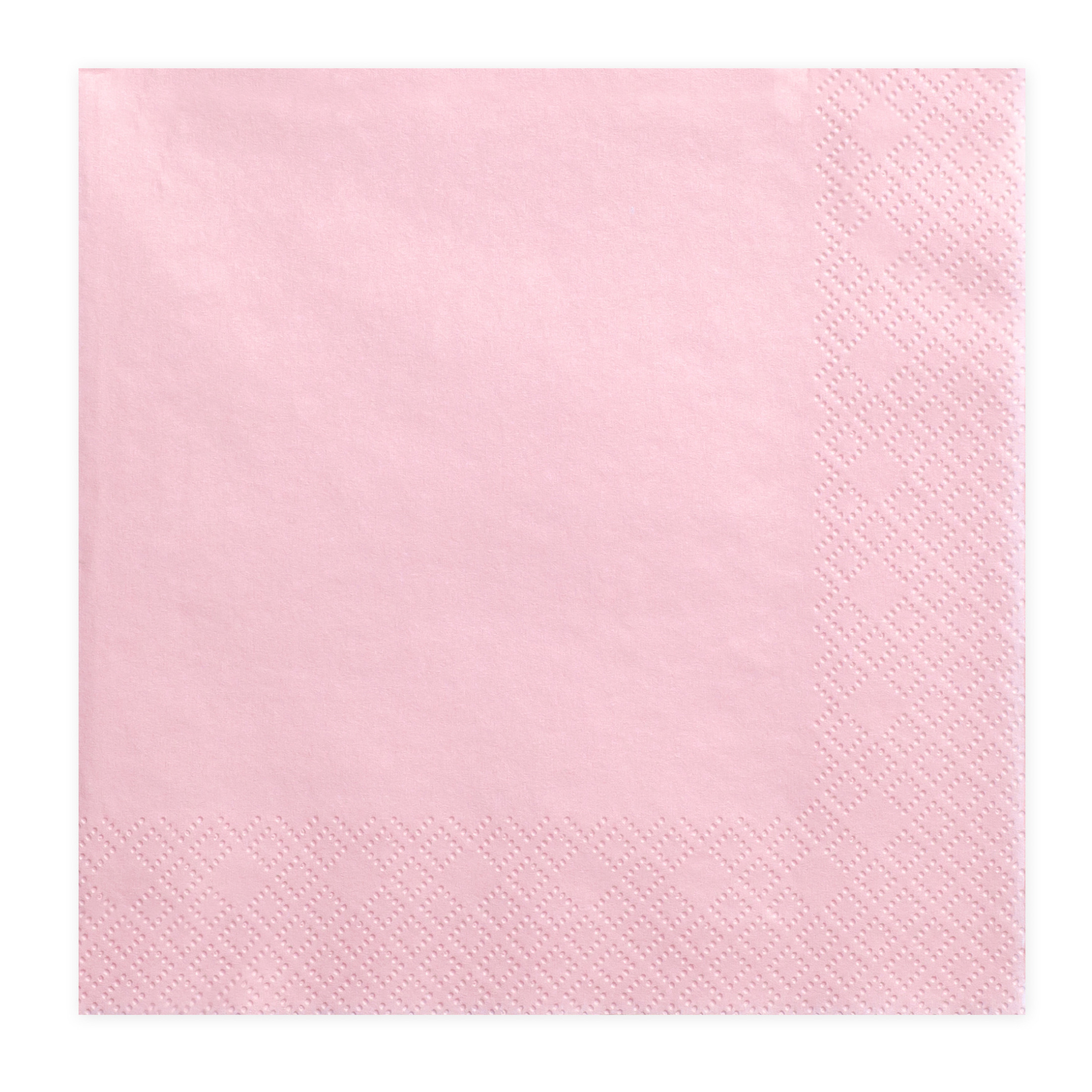 PartyDeco Tafel servetten - papier - roze - 33 cm - diner/lunch/verjaardag -