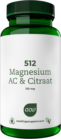 AOV 512 magnesium ac & citraat 150 mg 60 tabletten