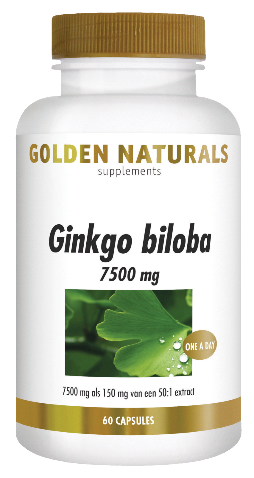 Golden Naturals Ginkgo Biloba 7500mg Capsules