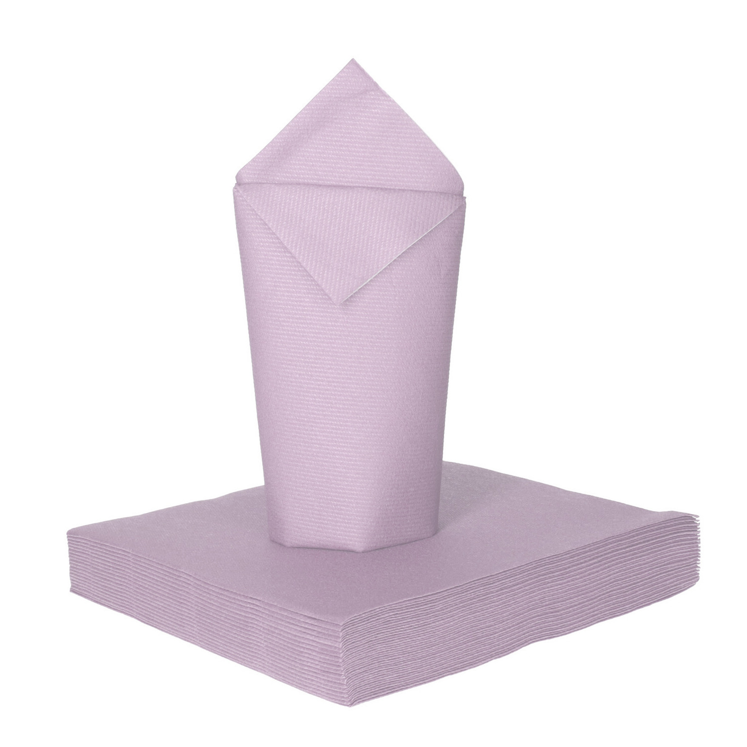 Givi Italia Feest servetten - 16x - lavendel paars - 3 laags - 33x33cm -