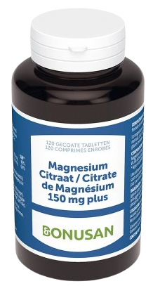 Bonusan Magnesiumcitraat 150 mg plus 120 tabletten