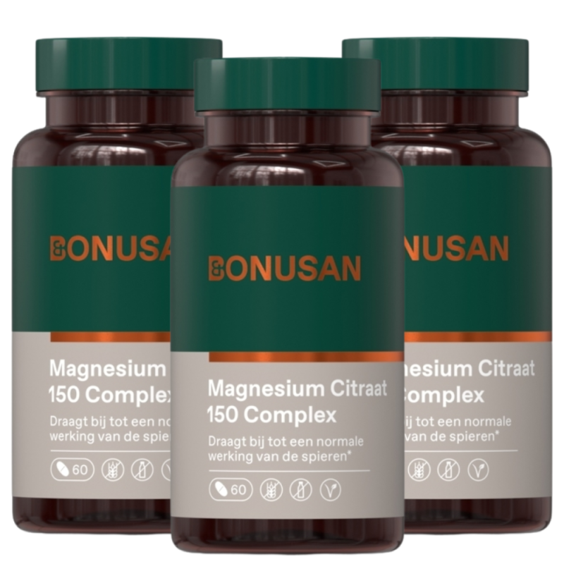 Bonusan Magnesium citraat 150 complex 180 Tabletten