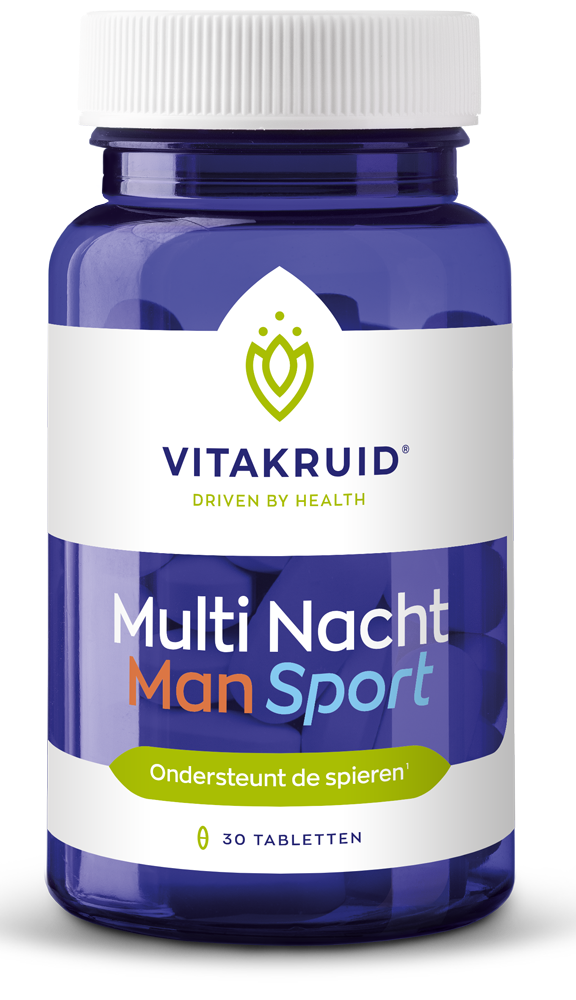 Vitakruid Multi Nacht Man Sport 100% Vegan 30