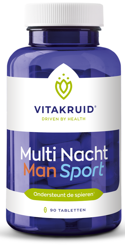 Vitakruid Multi Nacht Man Sport 100% Vegan 90