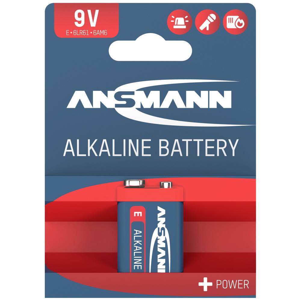 Ansmann 6LR61 Red-Line 9V batterij (blok) Alkaline 9 V 1 stuk(s)