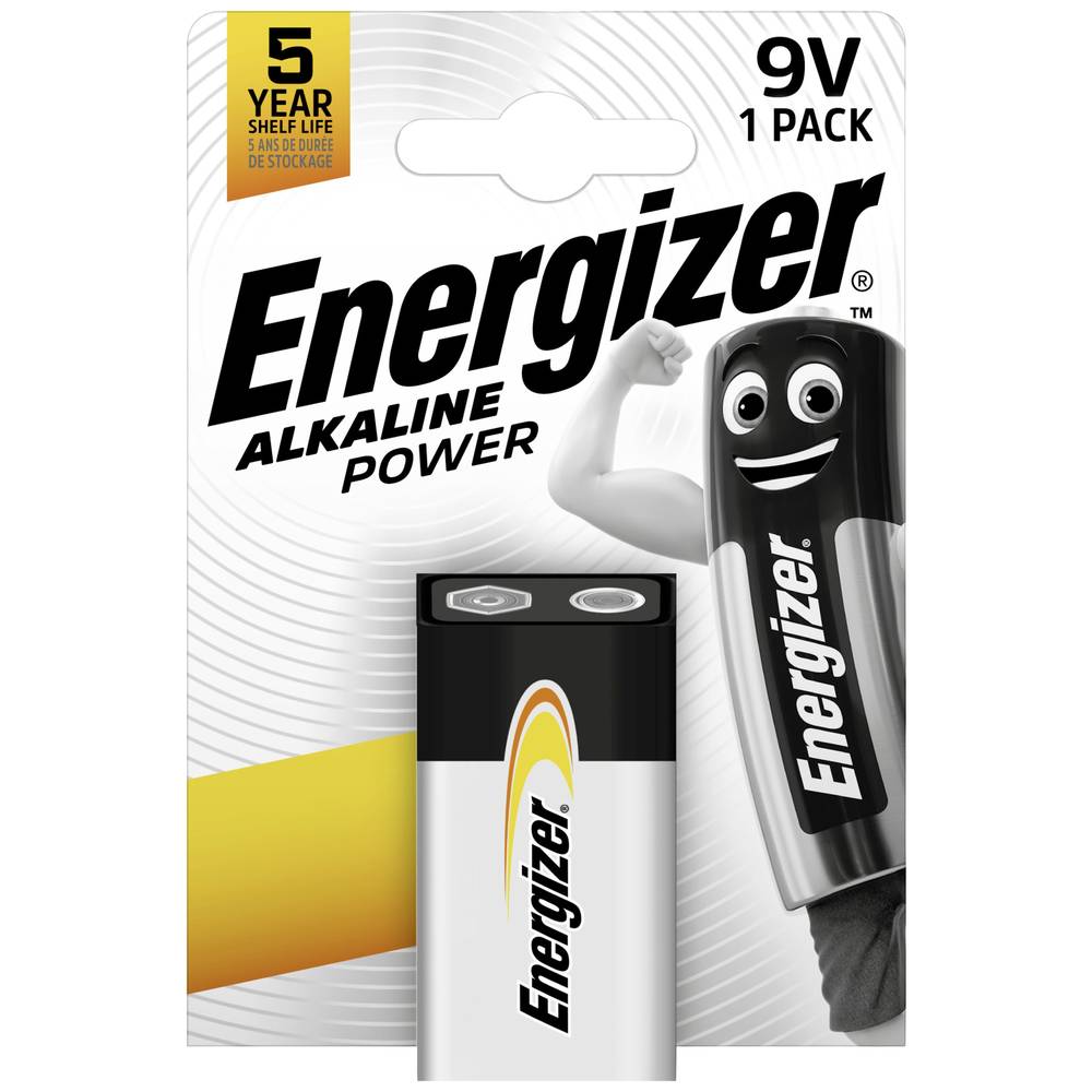 Energizer Power 6LR61 9V batterij (blok) Alkaline 9 V 1 stuk(s)