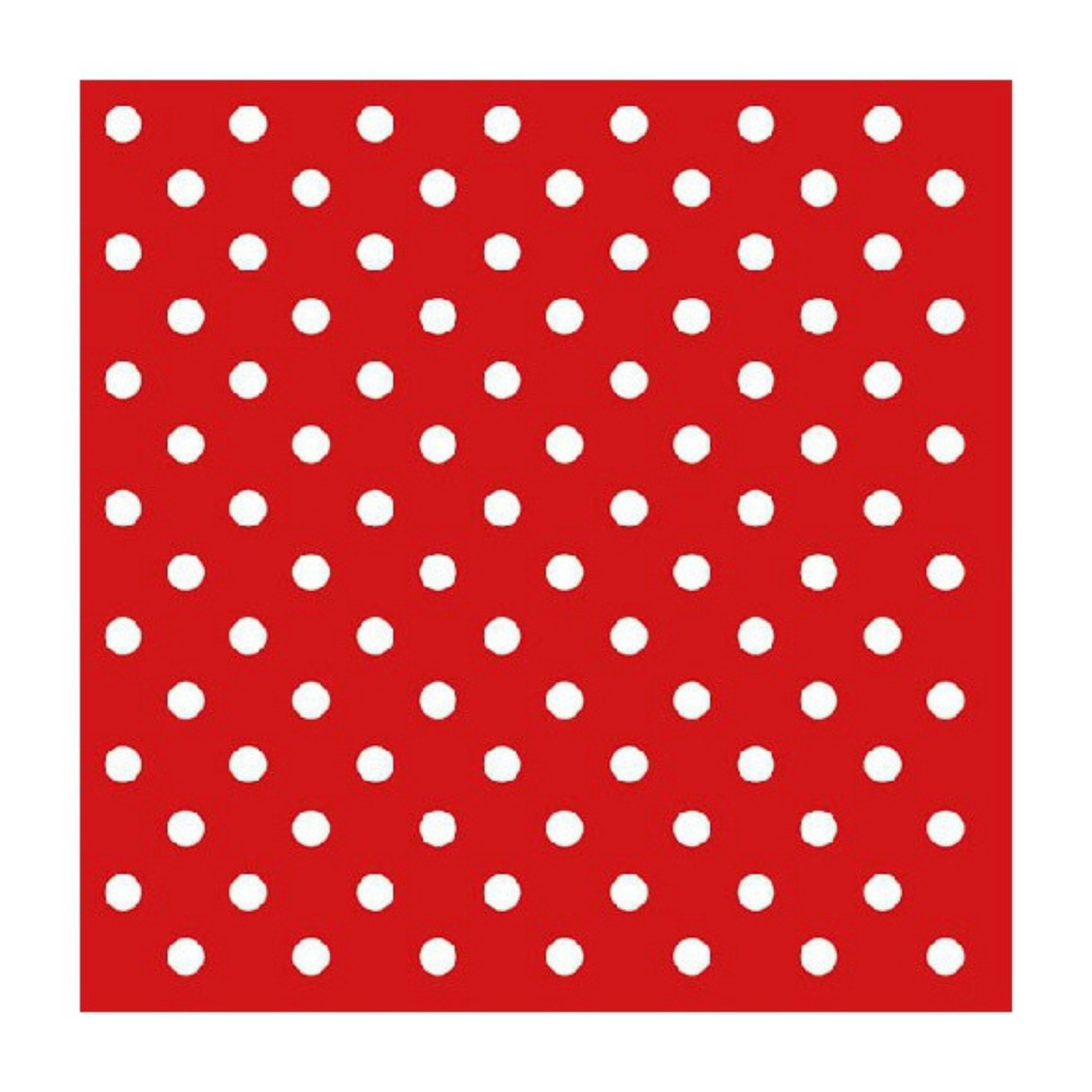Ambiente Servetten - rood met witte stippen - 20x stuks - Spaans -