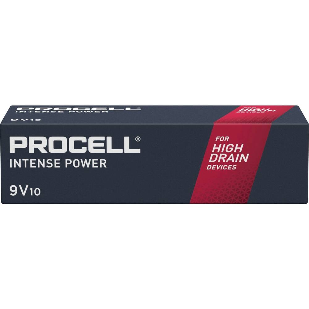 PROCELL Intense MN1604 9V batterij (blok) Alkaline 0.628 Ah 9 V 10 stuk(s)