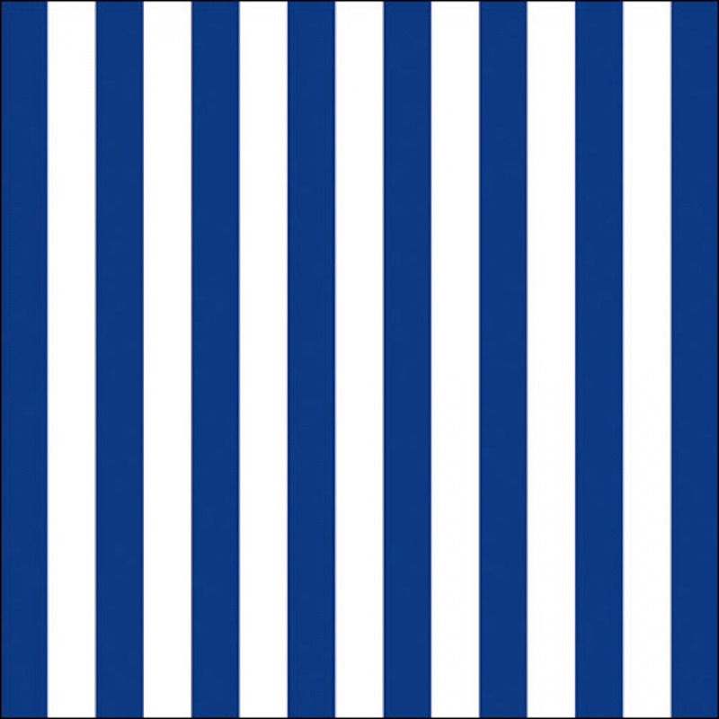 Ambiente Servetten - blauw/wit gestreept - 20x - 33 x 33 cm - 3-laags - Feest/decoratie servetten -