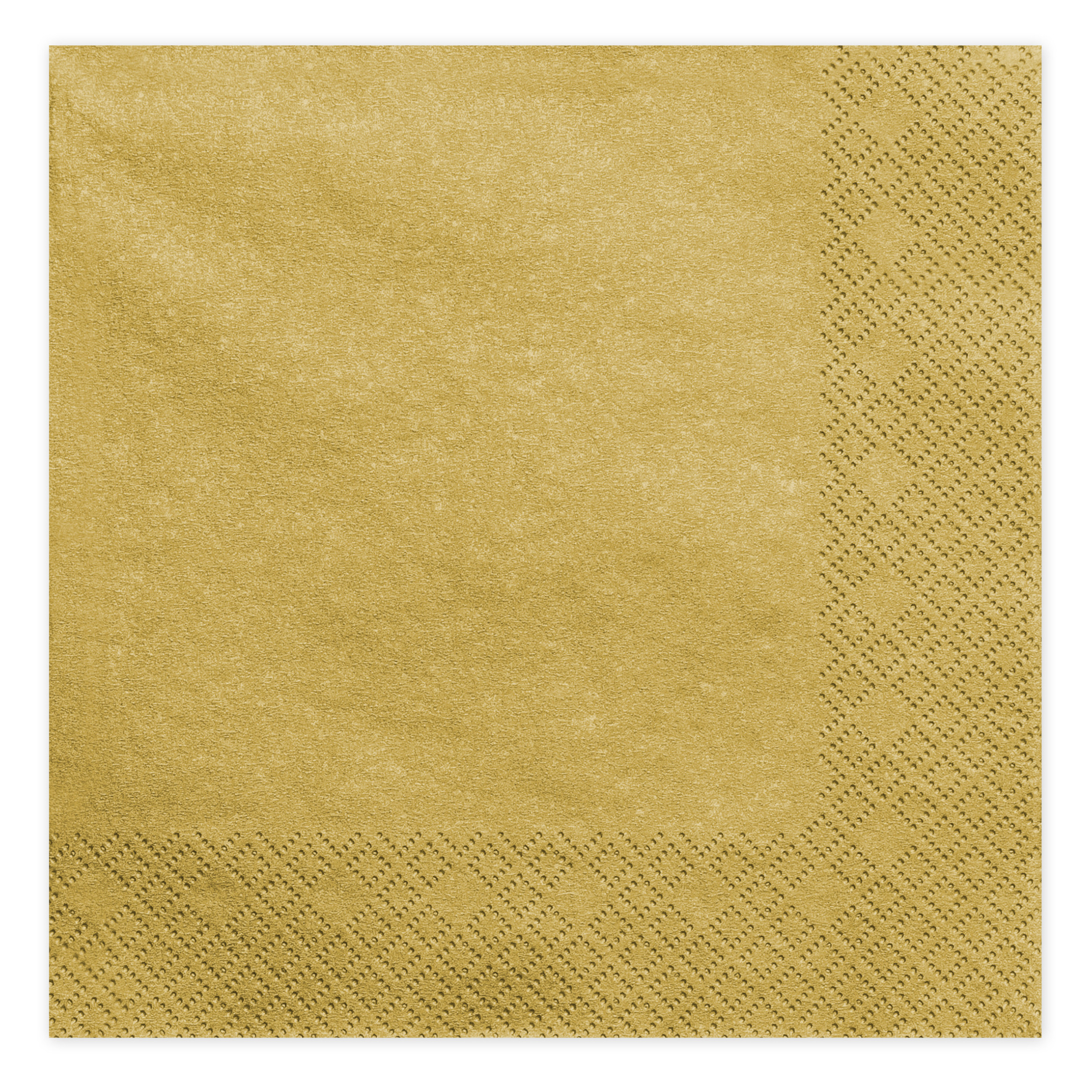 PartyDeco Tafel servetten van papier - goud gekleurd - 20x stuks - x cm - Servetten diner/lunch -