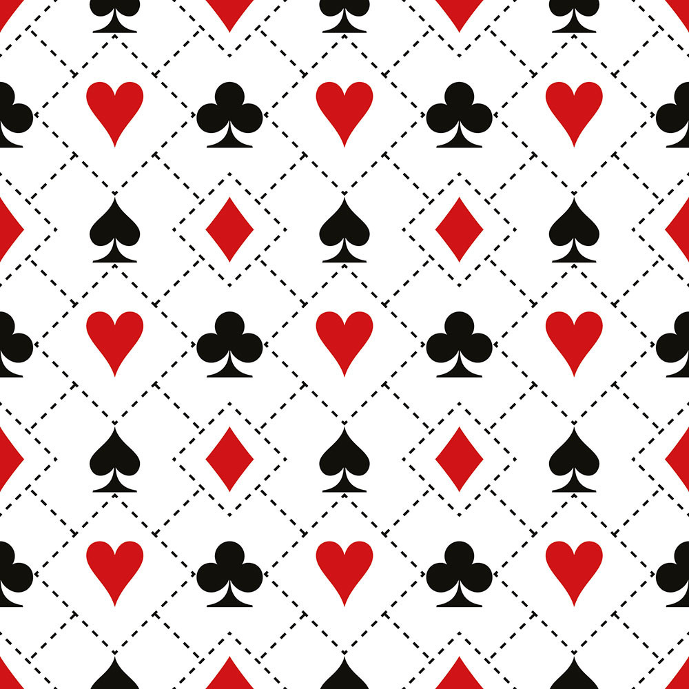 Ambiente Tafel diner servetten - Las Vegas Casino Kaarten - 20x stuks - 33 x 33 cm -