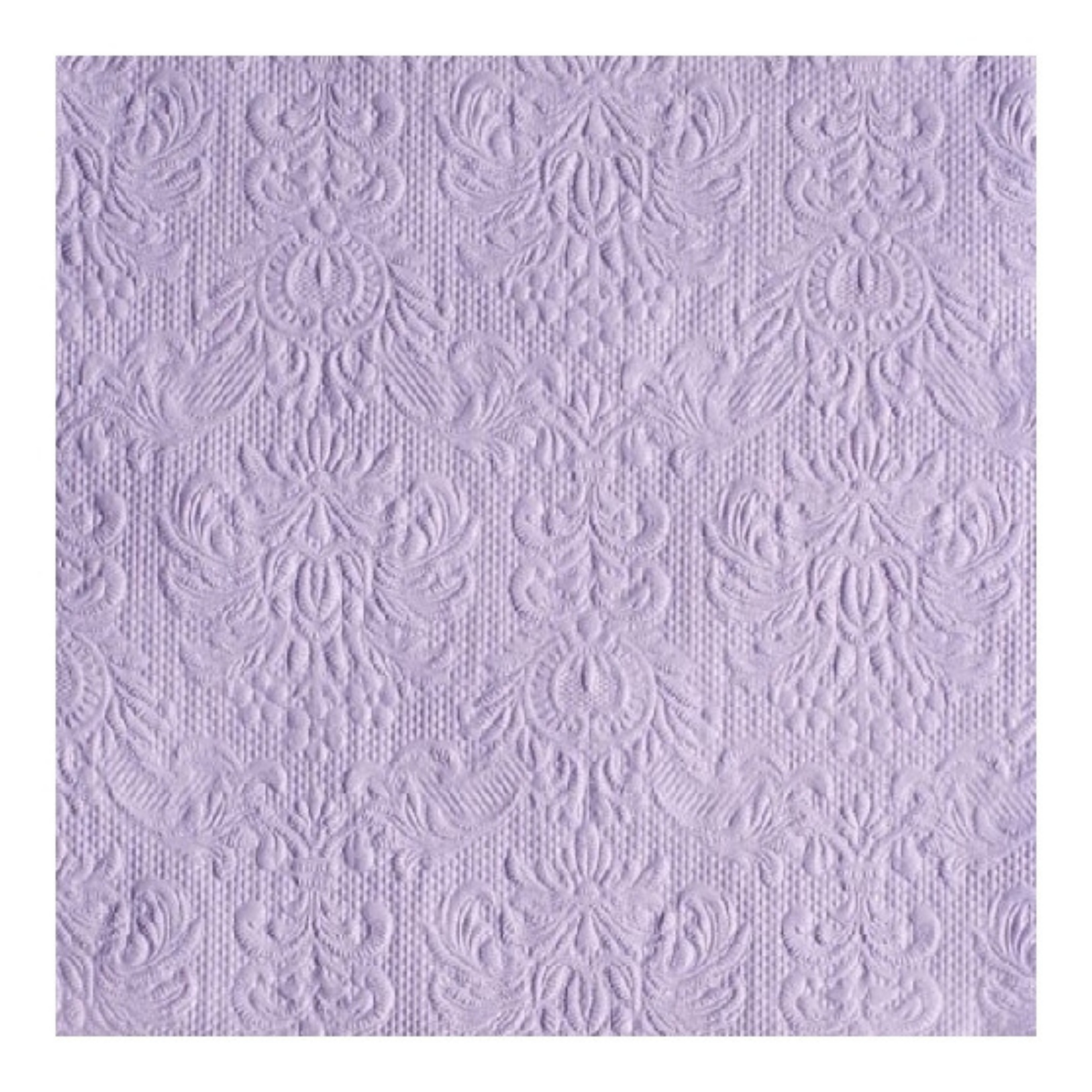 Ambiente Servetten Luxe - 15x stuks - 33 x 33 cm - lila - barok patroon - 3 laags -